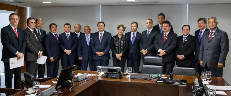 Presidente Dilma Rousseff em reunião com a OAB