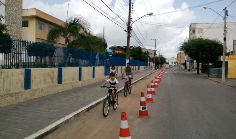 Ciclofaixa móvel começa a funcionar | Foto: Divulgação