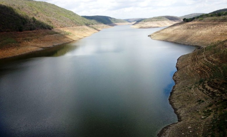 Barragem de Jucazinho e m abril de 2015 | Foto: Divulgação/Compesa