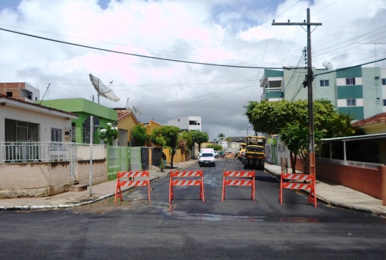 Pavimentação nas ruas do centro de Surubim | Foto: Surubim News