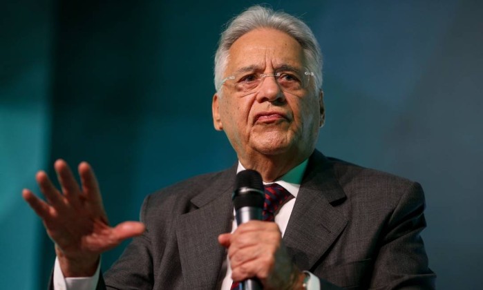 Fernando Henrique Cardoso, em palestra para grupo de corretores de São Paulo - Agência O Globo