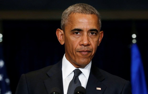 Obama faz pronunciamento sobre mortes em Dallas durante encontro da Otan, na Polônia (Foto: Jonathan Ernst/Reuters)