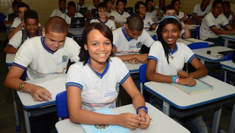 Alunos da rede estadual de Pernambuco. | Foto: Alyne Pinheiro