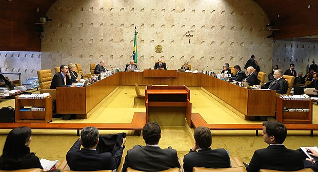 O plenário do Supremo Tribunal Federal, em Brasília.