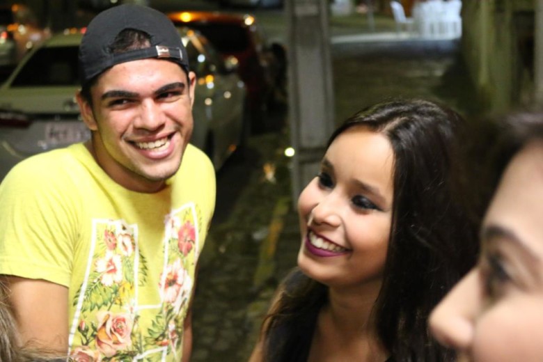 Paulo Guerra e Paula Pessôa em clima descontraído. | Foto: Lulu/Surubim News