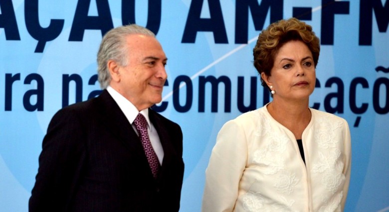 Temer alegre e Dilma chateada | Foto: Ilustração