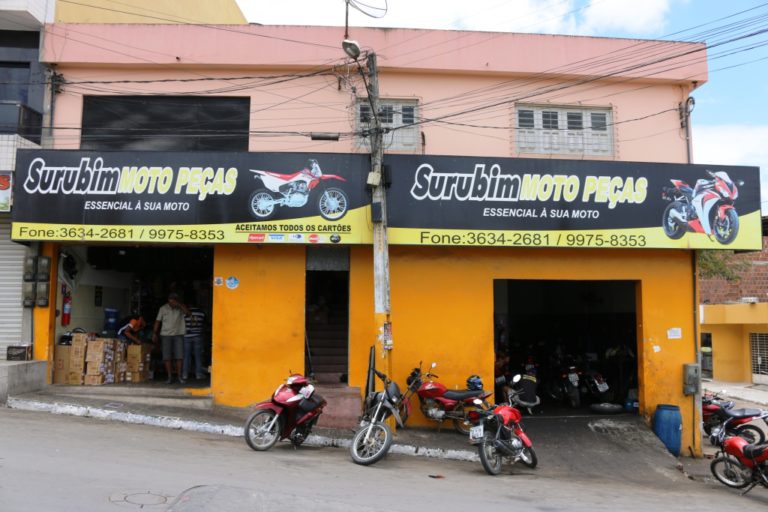 Surubim Moto Peças, referência na região, localizado na Avenida Jerônimo Miranda de Melo, 119. | Foto: Surubim News