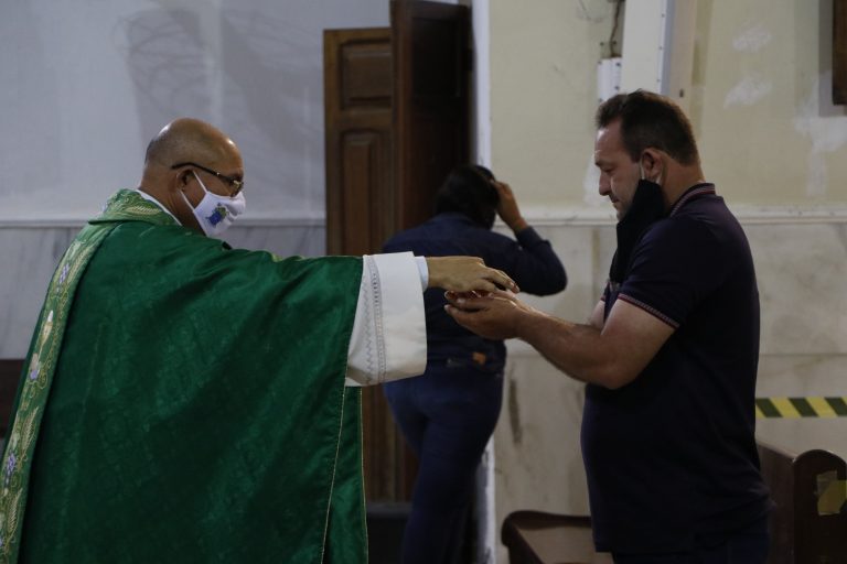 Missa na Matriz de São José de Surubim neste domingo, 12 de julho. | Foto: Lulu/Surubim News