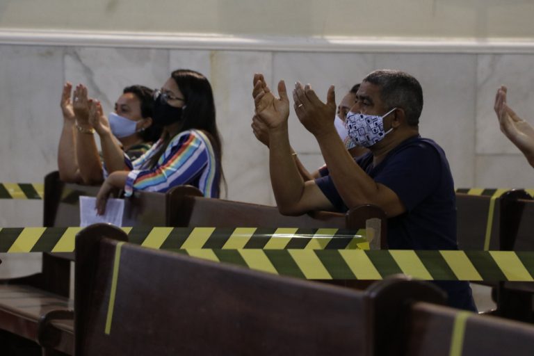 Missa na Matriz de São José de Surubim neste domingo, 12 de julho. | Foto: Lulu/Surubim News